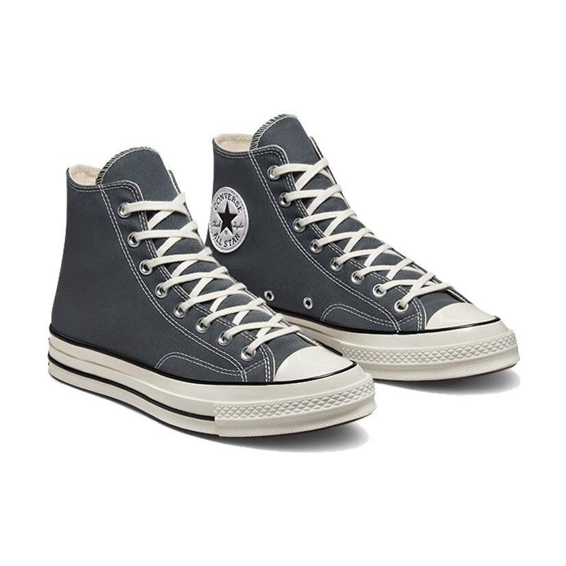 Converse Chuck 70 Vintage High Iron Grey Egret Black Unisex Sneakers A01449C