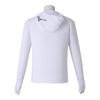 MIZUNO Rush Hoodie for and Gym L Men's (Long Sleeve) Swimming, Fitness, Use, N2JCA111, 01 White, Size