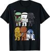 Star Wars Boba Trooper Vader Chewie Chibi Graphic T-Shirt T-Shirt