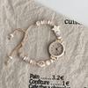 Armbanduhr mit Perlen Verstellbare Quarzuhr Neue Armbanduhren Damen Mädchen