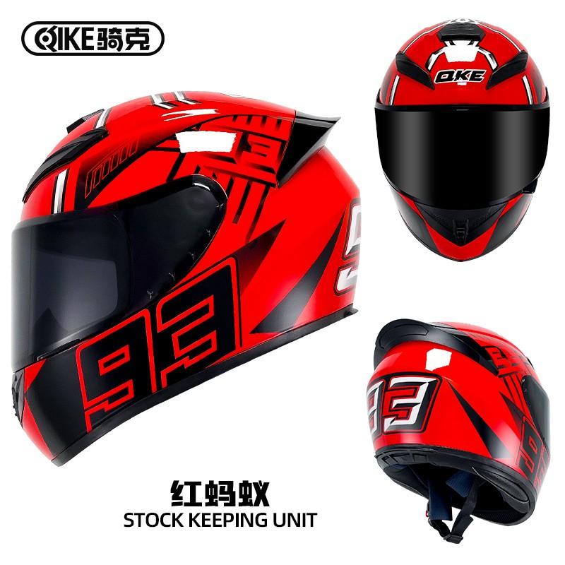 Full Face Motorcycle Helmet Men Women ABS Material 3C Certified All Season Universal Riding