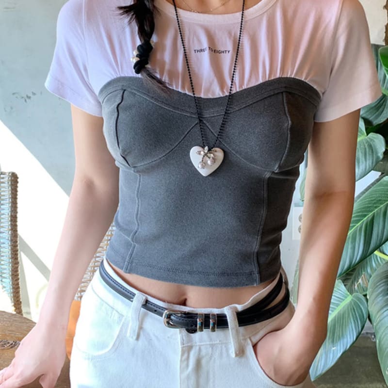 VERRYTASTE Cherry Heart Necklace - White