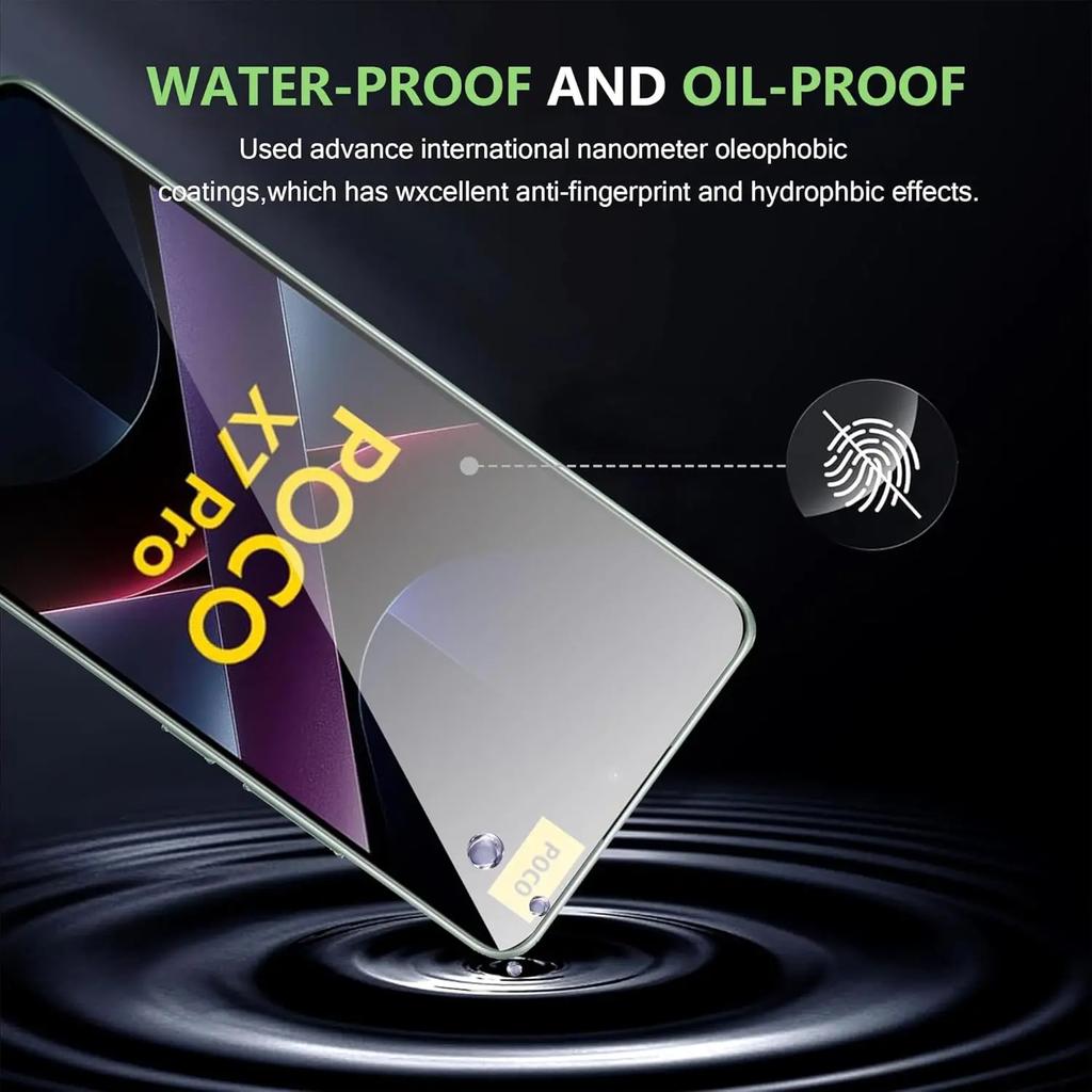 4 Pezzi Vetro Temperato Per POCO X7 X6 X5 Pro X4 X3 GT Proteggi Schermo su Xiaomi POCO M7 Plus M5 M4 M3 M6 Pro 4G 5G Vetro