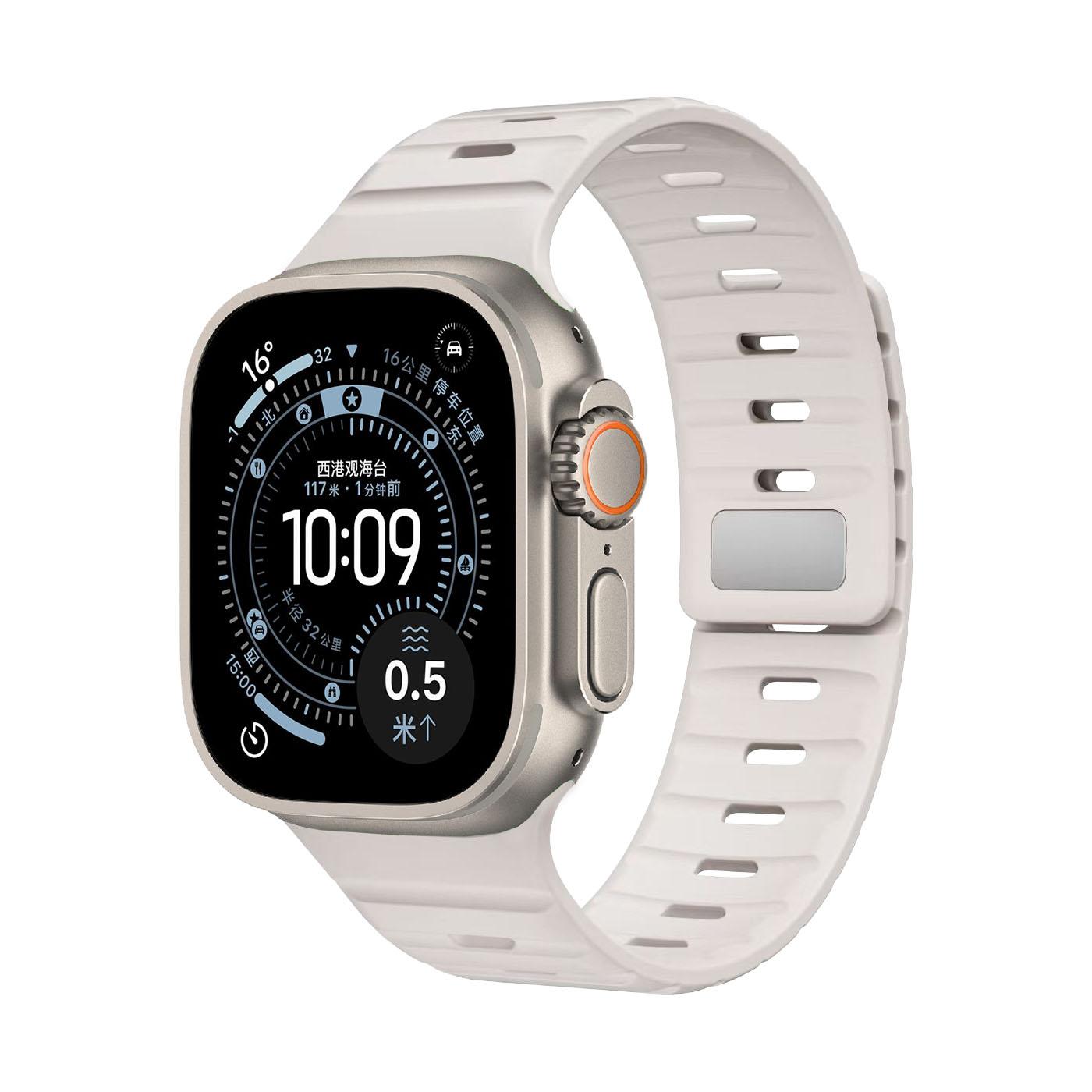 

Магнитный силиконовый ремешок для Apple Watch Ultra 3/2/1 49мм 11 10 46мм 42мм Браслет iWatch 9 8 7 6 5 4 SE 45мм 41мм 44мм 40мм Лента S11-10 42mm 40 41mm