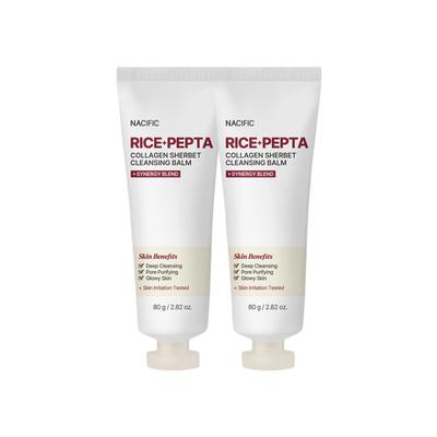 Rice Pepta Collagen Sherbet Cleansing Balm 80g X 2