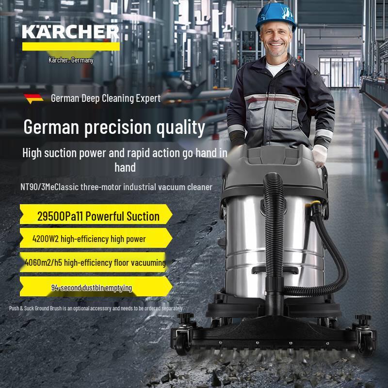 Kärcher NT 90/3 Industrial Vacuum Cleaner, Two-Phase Electric