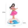Car Ornament Solar Powered Hula Girl Solar Swinging Doll Swinging Hawaiian Girl Solar Dancing Girl