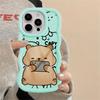 Soft Phone Cover Case for iPhone 17 Air XR 13 16 Pro Max 15 Plus 8 11 14 12 Capybara Cute