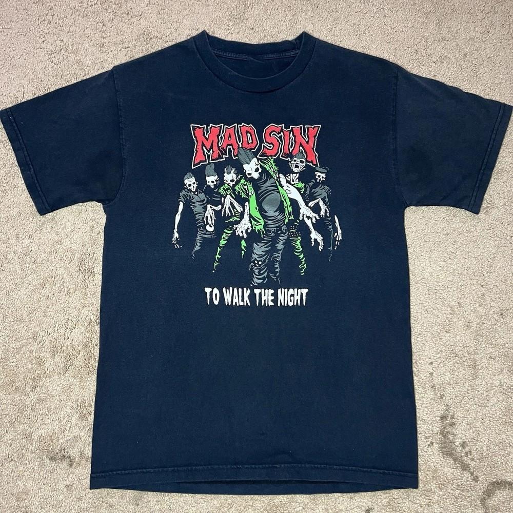 

Rare MAD SIN Band To Walk The Night Black Cotton S to 5XL Shirt CK197 Unisex T-Shirt S