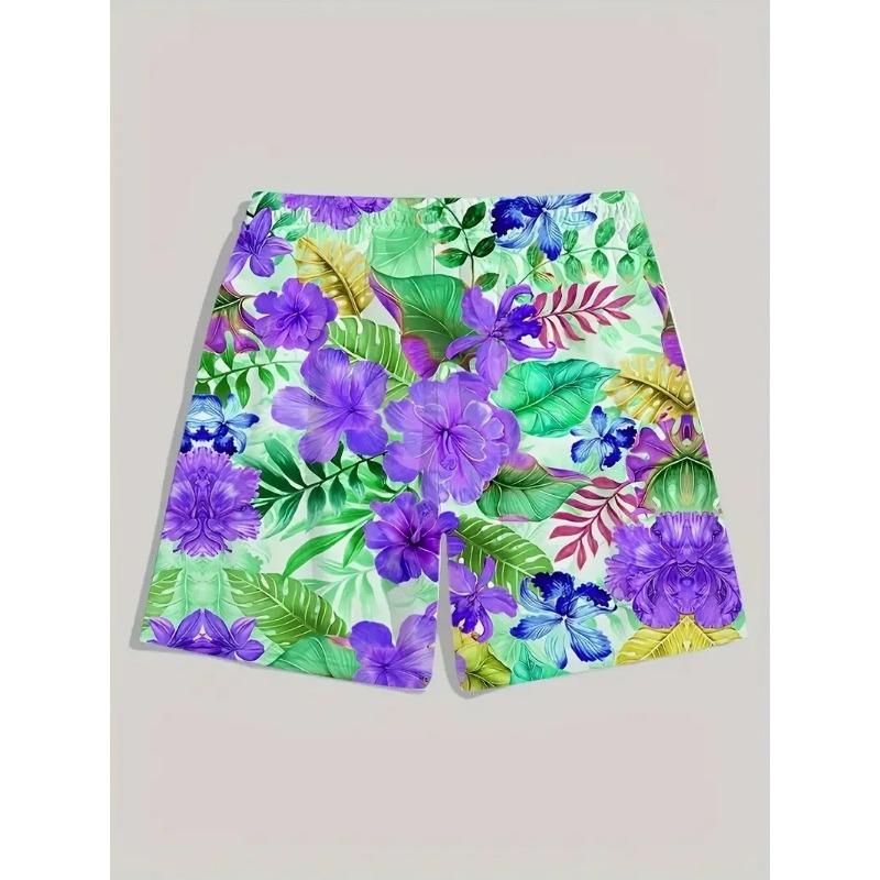 Men's Beach Pants Red Dragon 3D Printed Men's Shorts Summer Casual Breathable Shorts Men's Clothing Bermuda Men's Shorts