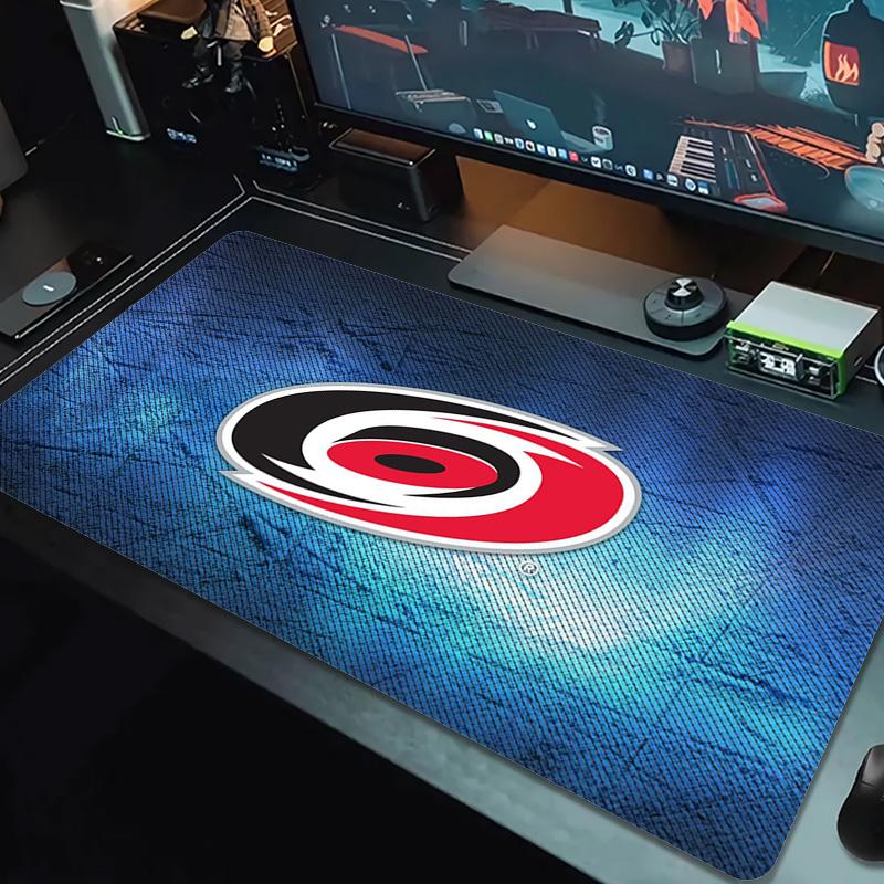 Carolina Hurricanes Logo Color Mouse Pad Large Gaming Table Cushion Non-slip Laptop Tablet Big Mousepad XXL Mat Mini PC Playmat With Lock edge