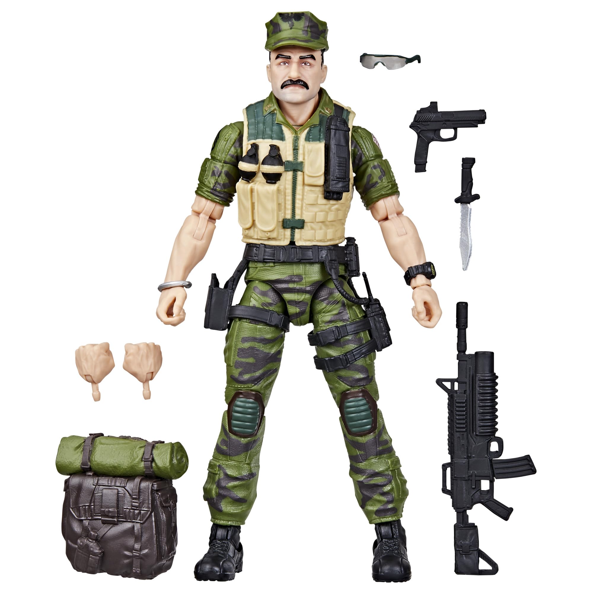 

Joe Classified Series Collectible Action Figure with 8 Accessories G.I. #148 Leatherneck, 6-Inch зелёный