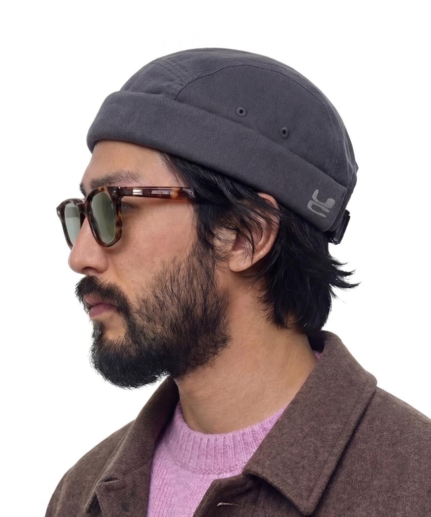 Eondeokeonteulol All-Season Washed Cotton Camp Cap Adjustable Brimless Watch Cap Unisex Beanie Hat Uc / Mold Cap / Camp / Washed Bl