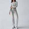 Autumn/winter Women's Y2K Casual Sports Style Slim Long Sleeve Top Lace-up Pants Suit