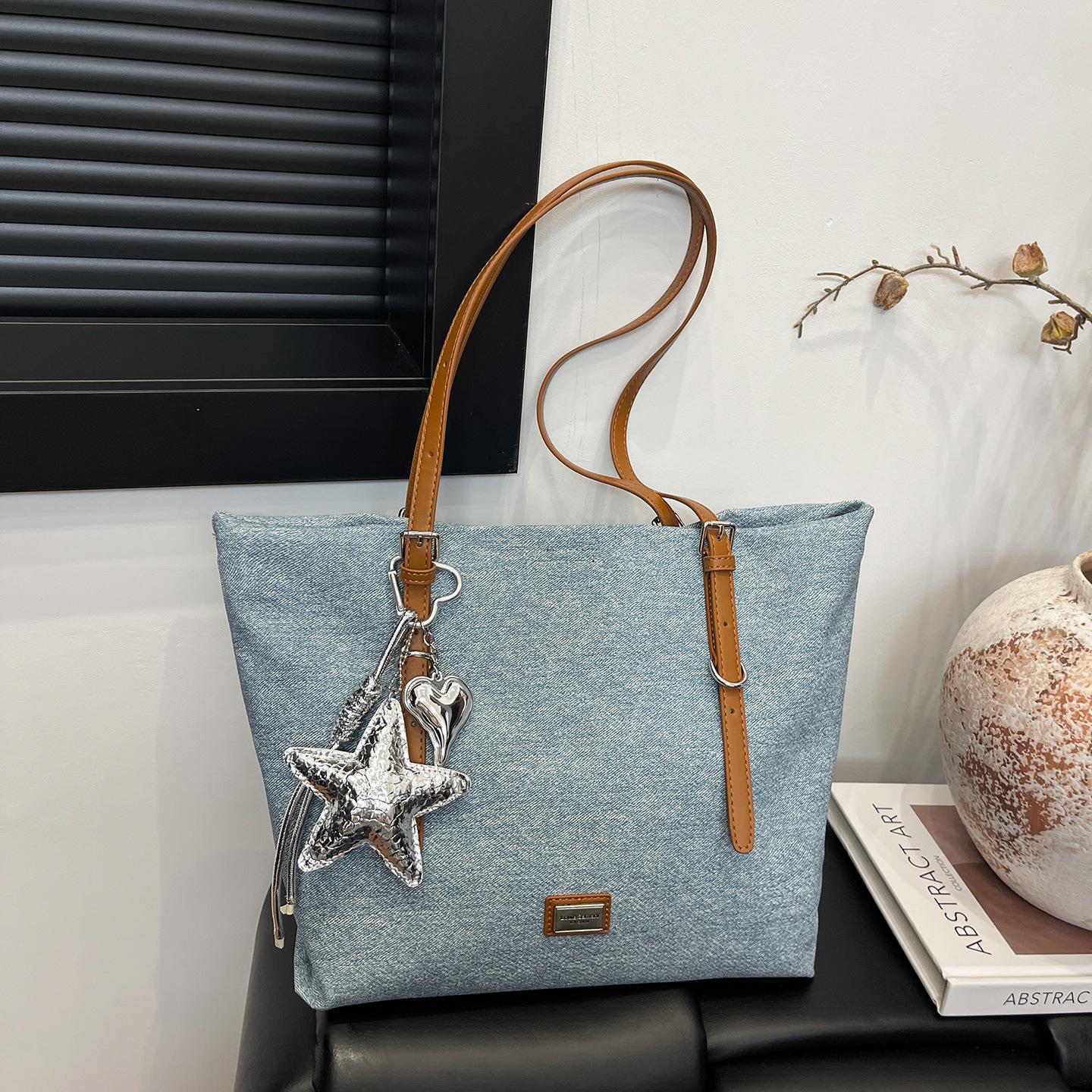 

Tote big bag new fashion shoulder bag women s niche big bag retro style women s bag