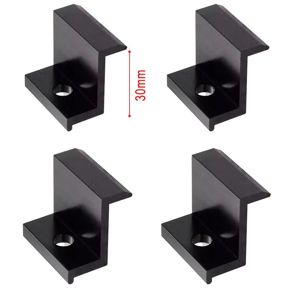 Mount Accessories Solar Panel End Clamp Screw Not Included Photovoltaik Easy To Install Electroplating Process