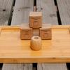 100pcs Natural Bamboo Toothbrush Base Wholesale Environment Bamboo Toothbrush Holder Stand Bathroom Accessories