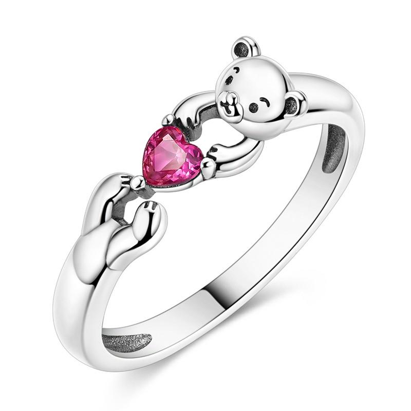 copper Women Rings Sparking Zirconium Ring LOVE Wedding Rings Ideal For Engagement Jewellery Anniversary Gift High Quality