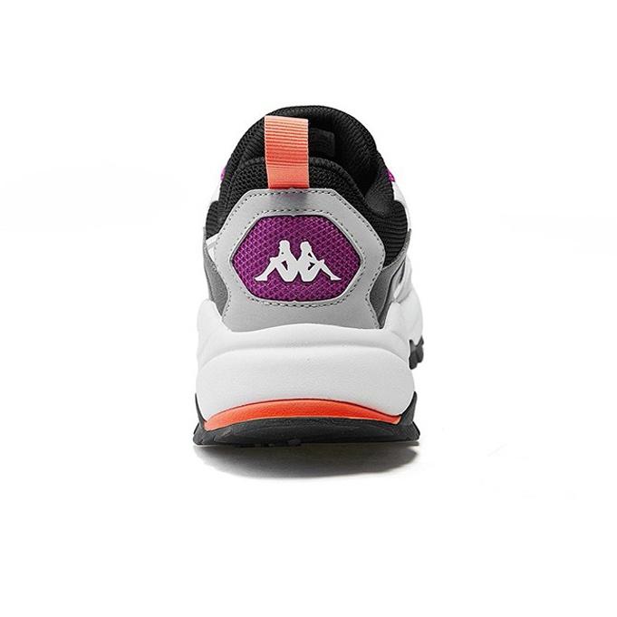 Kappa Comfortable Retro Shock Absorbing Non-Slip Low-Top Casual Shoes Women Sneaker Black Purple K0A25MM24-990A