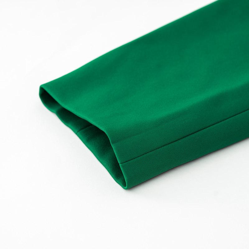 Traje Blazer Casual de Temperamento para Mujer Otoño Invierno Color Sólido Manga Larga