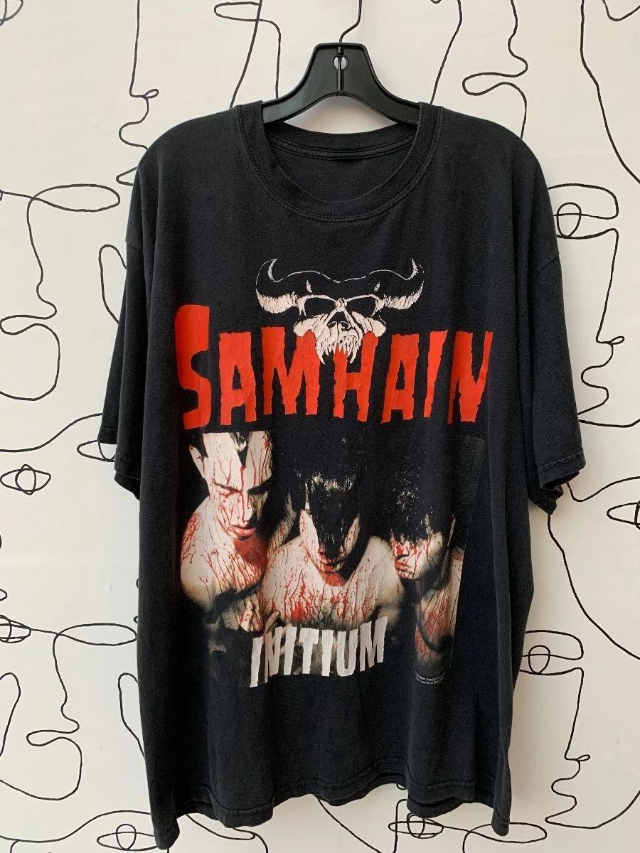 

1999 Danzig Samhain Initium Blood Ritual Graphic Tshirt Reprint AN47262 Unisex T-Shirt XXXXL