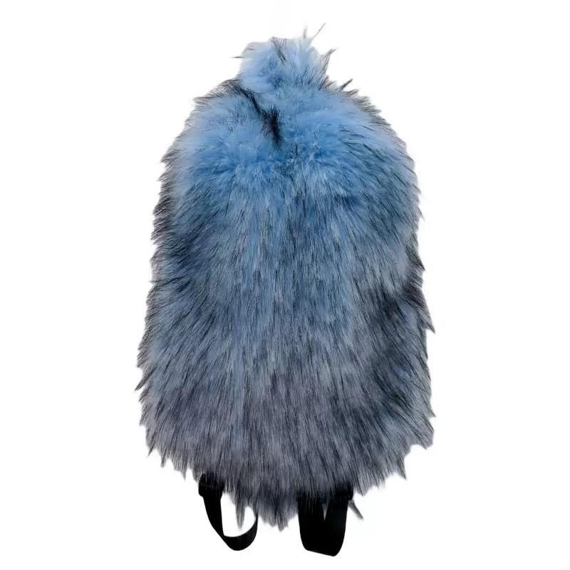 2026 NEW FASHION Y2K Faux Fur FOR Women Backpack Solid Soft Fleece Knapsack Harajuku Style Winter Ladies Bag