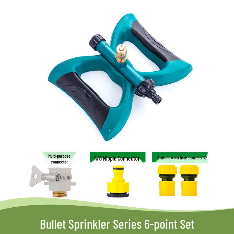 360° Rotating Garden Sprinkler for Lawn, Flower Watering, and Roof Cooling