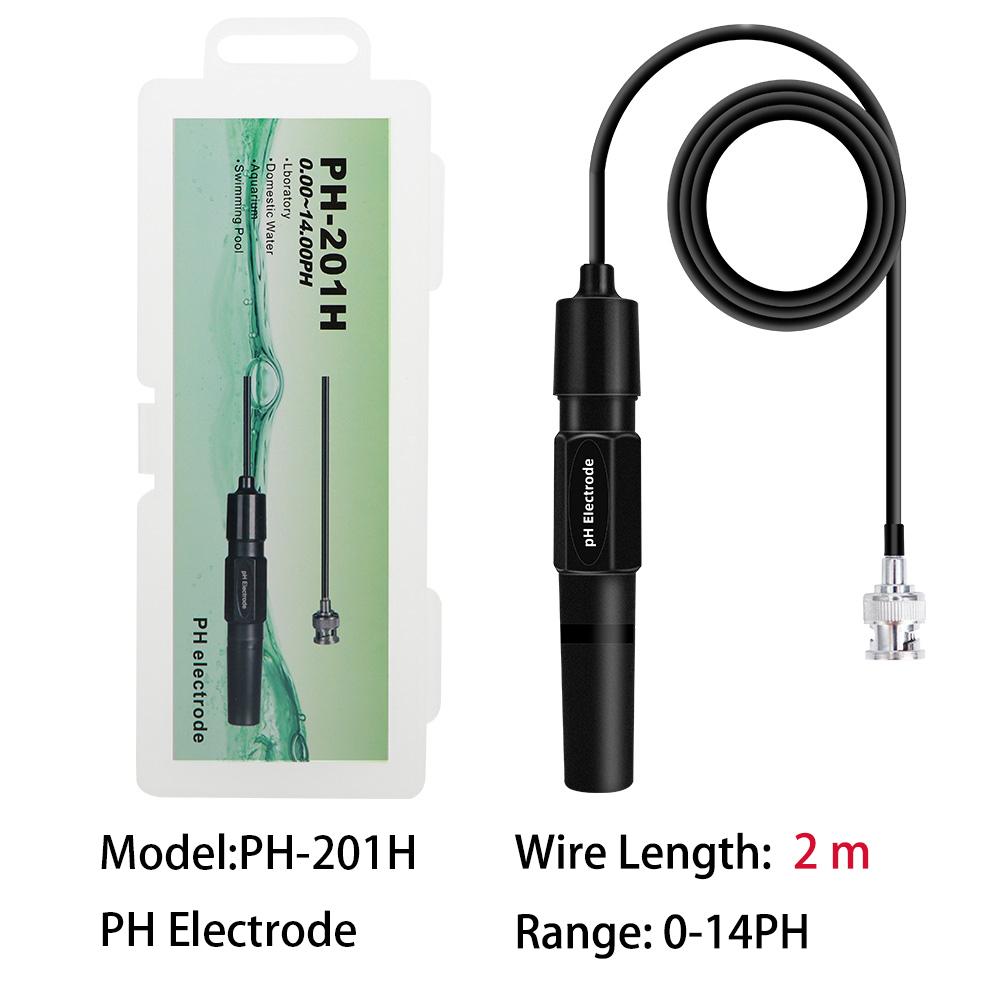 Ersatzelektrode Sonde 0-14pH Elektrode BNC-Anschluss PH-Sensor 2000mV ORP Ersatzsonde für Labor Aquarium Pool
