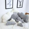 Realistic Cloud Plush Toy-Soft Stuffed Cloud in Gray&White 3 Sizes Fluffy Pillow Gift for Kids Nursery Decor Relaxation