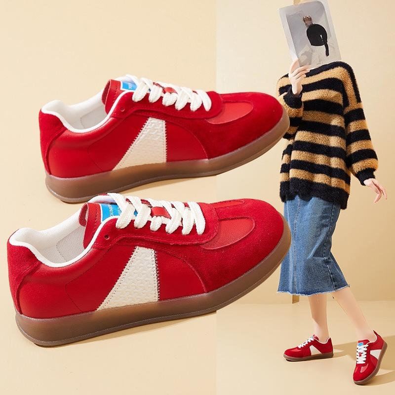 Casual Sports Flat Board Shoes, Women's Casual Shoes, Retro and Versatile De Xun Shoes