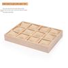 Solid Wood 12 Digit Pillow Plate Watch Bracelet Storage Display Frame - Elegant Organizer for Timepieces And Accessories