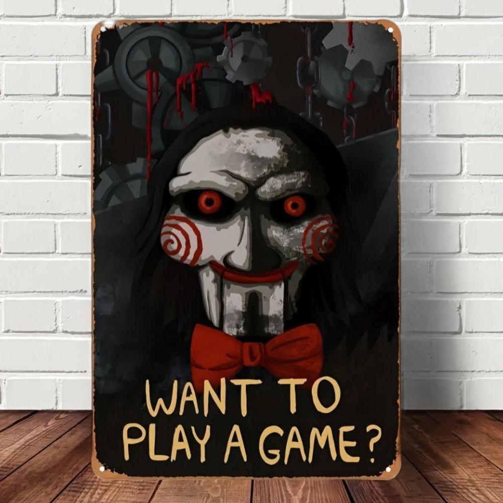 Metal Wall Sign Anime Horror Corpse Party Scene 20x30cm Decor