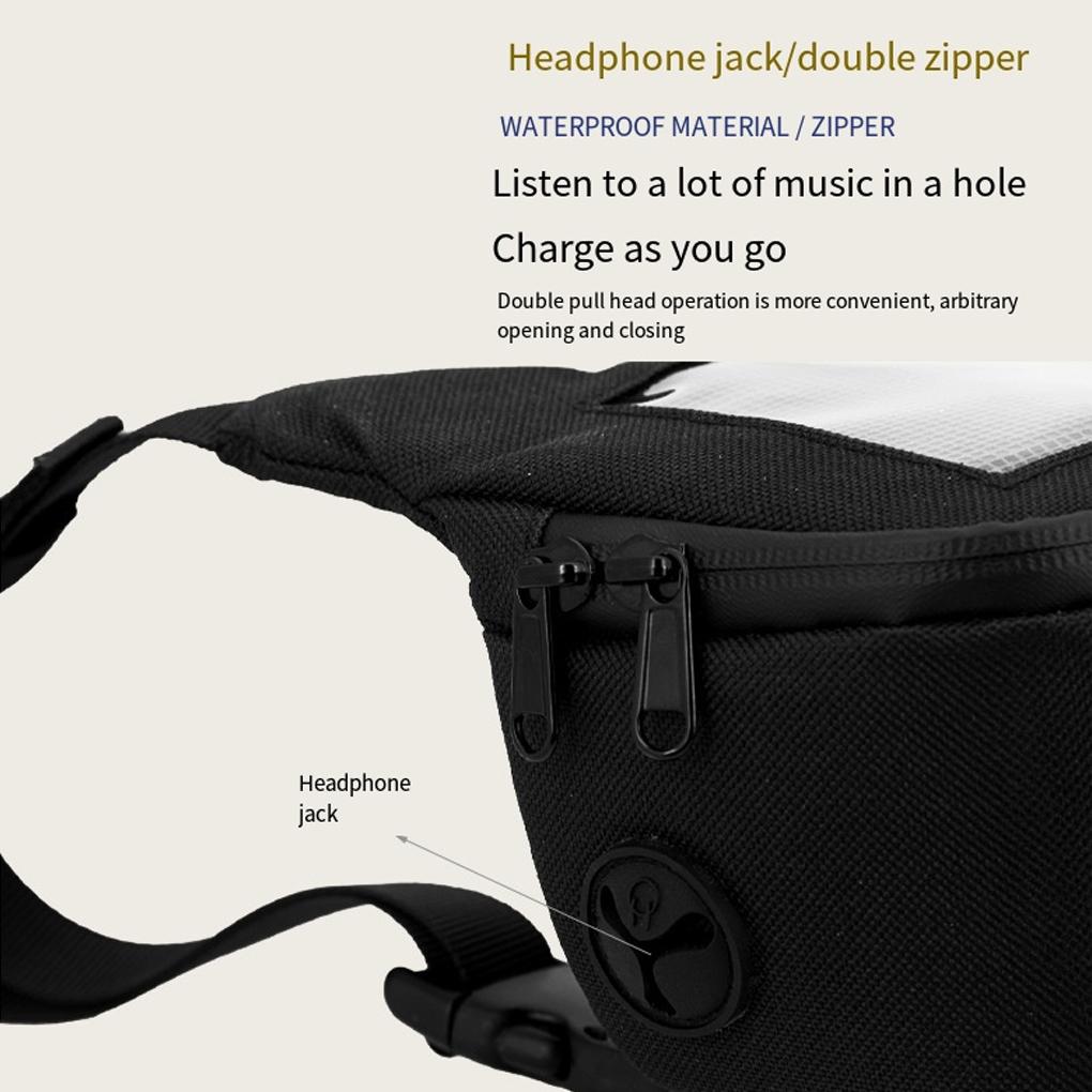 Universal Motorbike Handlebar Bag Waterproof Large Screen Motorcycle phone Storage bag For Vespa Cycling Satchel fanny pack