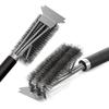 BBQ Grill Cleaning Brush Scraper Barbecue Duty Cleaner Kit Stainless Steel Bristles Cooking Tools Charcoal Cleaner With Spatula