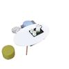Stretch Round Stool Covers Linen Fabric Footstool Slipcovers Elastic Ottoman Cover Removable Chair Seat Case for Living Room