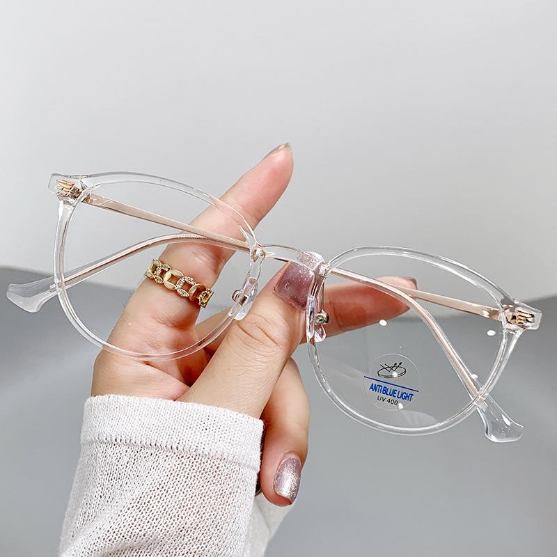 

Ретро TR90, антисиние очки, женская маленькая красная книжка с уличной съемкой, простые очки в оправе, плоское зеркало Anti-blue lens