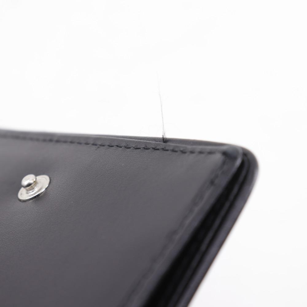 COACH logo Bi-Fold Wallet Gamaguchi black Calfskin Women Used