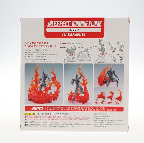 TAMASHII NATIONS Tamashii EFFECT BURNING FLAME RED Ver. for S.H.Figuarts Non-Scale ABS & PVC Pre-painted Complete Figure