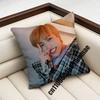 For A-Ateez K-Kim Hong Joong Throw Pillow Case Sham 45X45Cm 40X40Cm Square Car Pillowcase Pad Cushion Cover