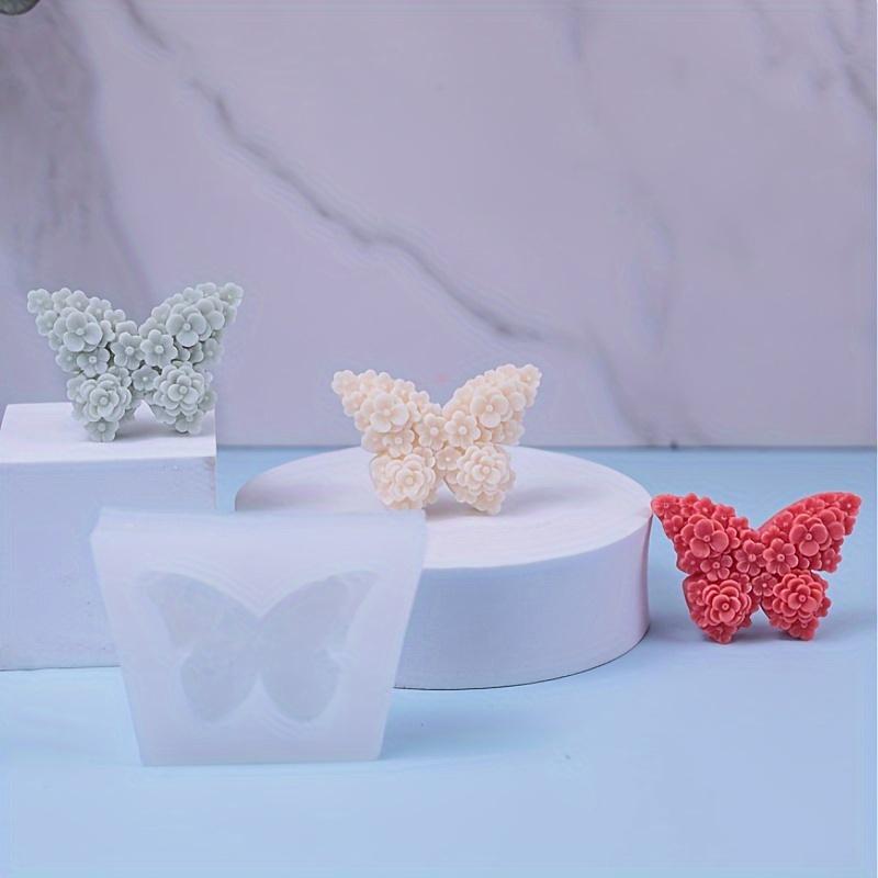 1PC Multifunctional Silicone Mold for Aromatherapy, Plaster, Candles and Chocolate - Rose and Butterfly Patterns