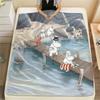 Moomin Flannel Blanket, High Quality Comfortable for All Seasons, Home Decor, Warmth and Comfort