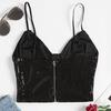 Womens Glitter Strappy Tank Tops Ladies Sexy Sparkl Cami Swing Vest Clubwear