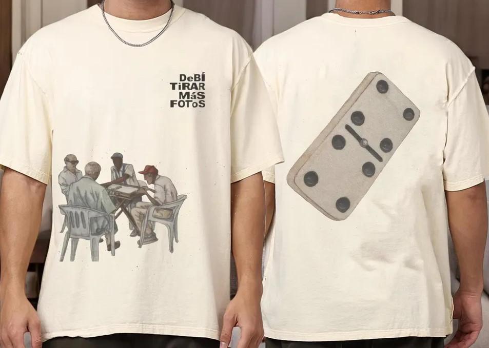 DTFM Cream Juego de Domino T-shirt, Debi Tirar Mas Fotos HT-Shirt shirt S