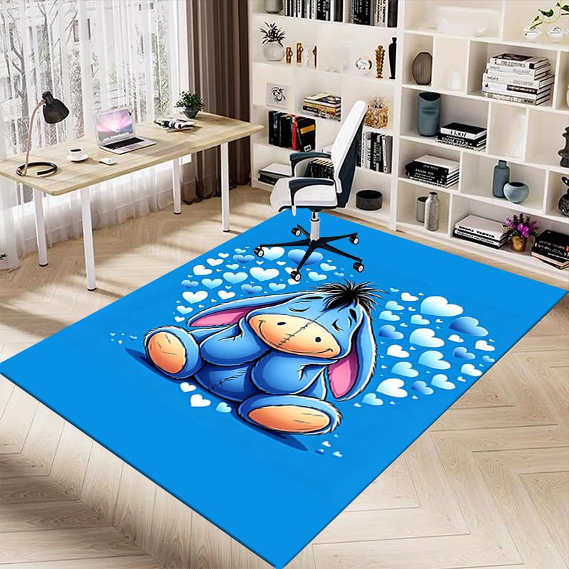 Eeyore'S Heartfelt Journey Carpet For Playroom Bedroom Living Room Sofa Home Decorkids Game Area Rug Nonslip Floor Mat