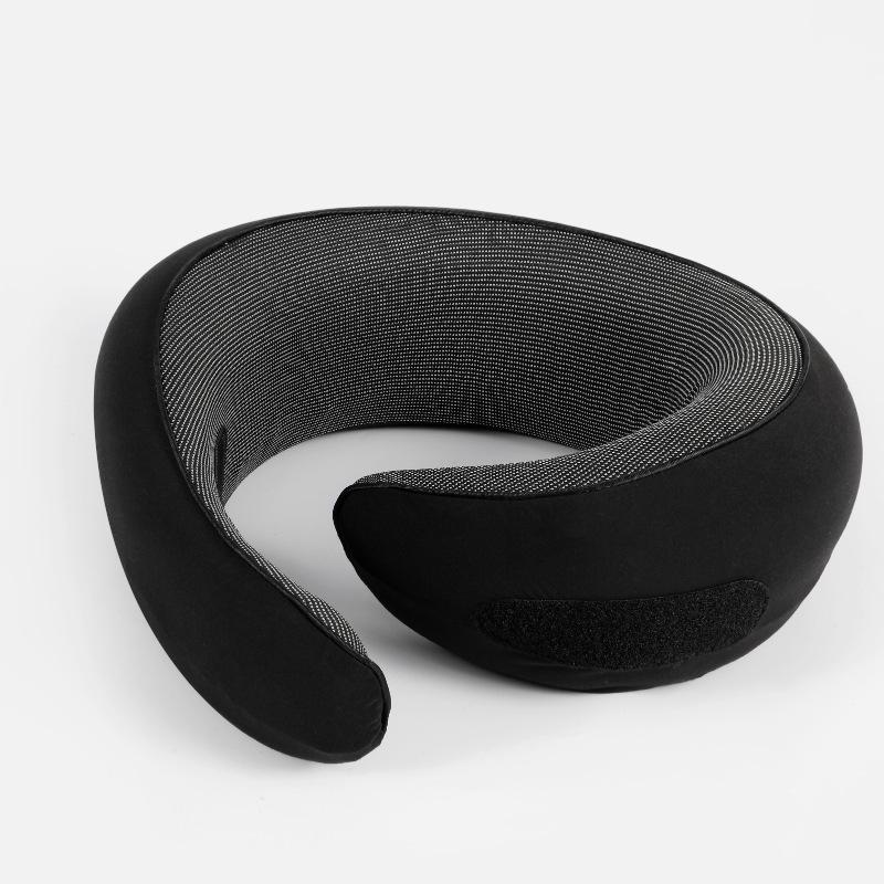 Portable Memory Foam U-Shaped Neck Pillow Set for Airplane Travel