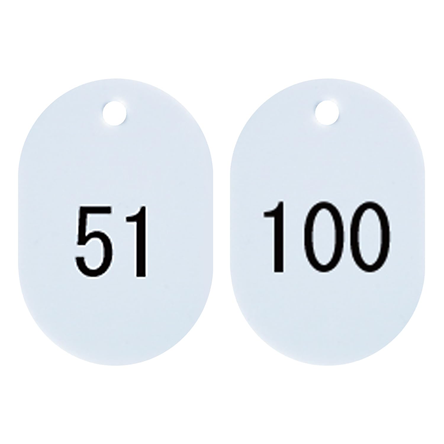 

Nishikei Numbered 50 Tags, Pieces, Small, 51-100, White, BN-S51W белый
