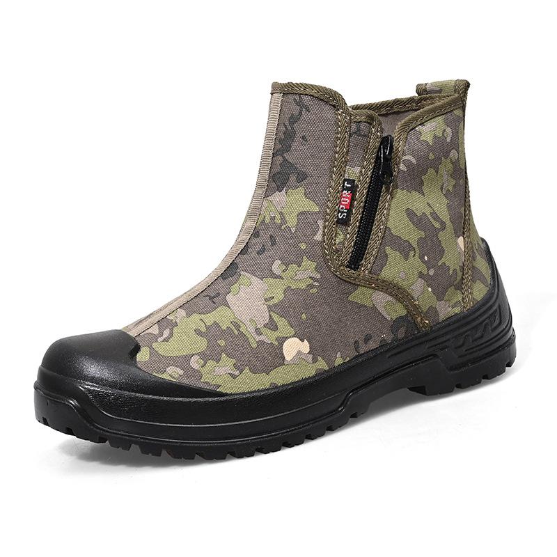 Outdoor Work Shoes Camouflage Anti Dust Anti Dirt Unisex Size 37 45
