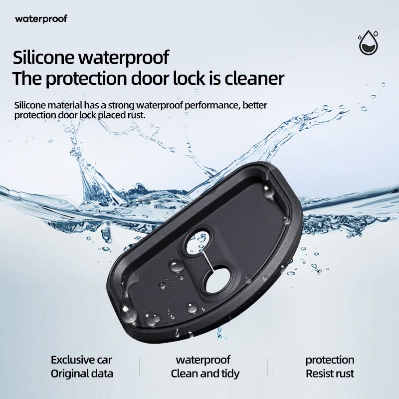 Silicone Car door lock buckle protective sleeve For Renault ESPACE Duster Captur Scenic LAGUNA Fluence Megane R.S Latitude