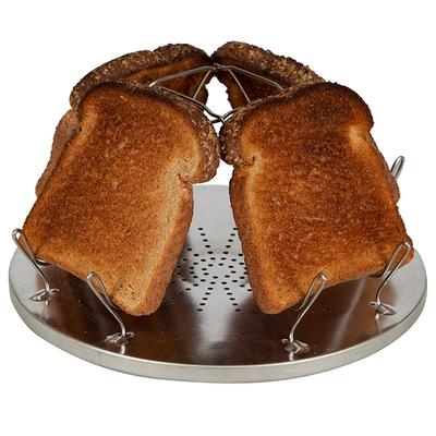 Katlanır Kamp Ekmek Tost Tepsisi Gaz Sobaları Ocak BARBEKÜ Kamp Tost Makinesi Raf Tutucu Açık Taşınabilir Kamp Tost Makinesi Izgara