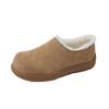 Fleece Boken Shoes 2025 Winter Explosion Lazy One-pedal Cotton Shoes Women's Warm New Casual Fluffy Shoes Thick Sole